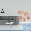 Creative Abstract Thinker Statue And Rattan Woven Wall Art Decorative Figurine for Bedroom Entrance