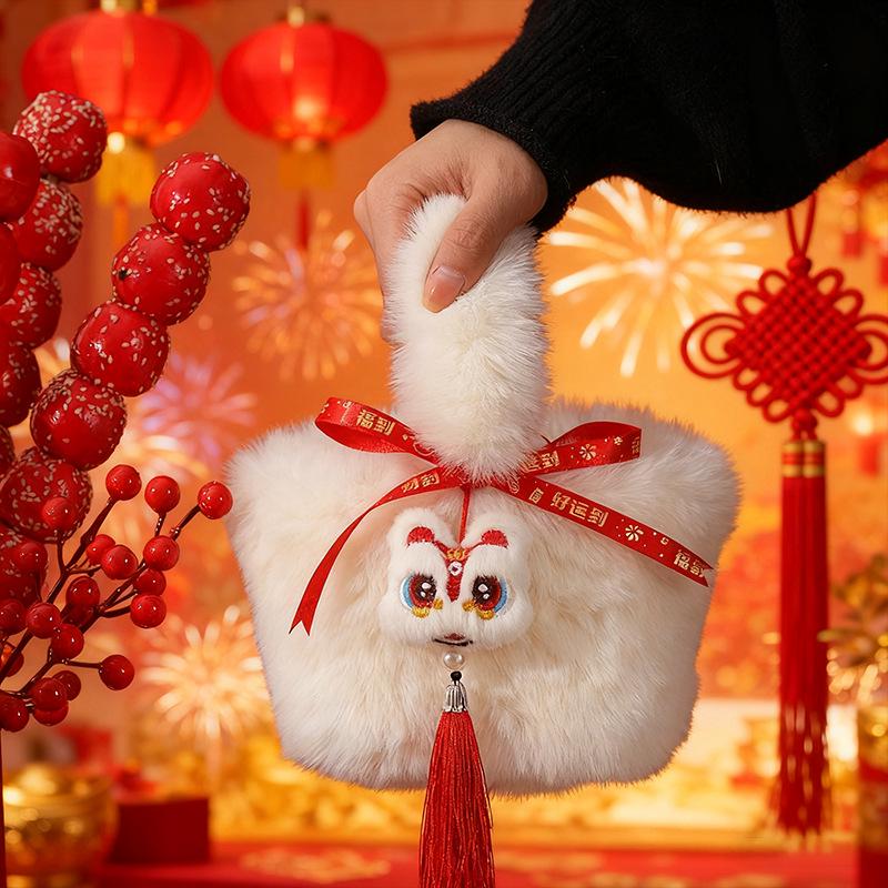 Plush Candy Gift Bags for New Year and Annual Meetings