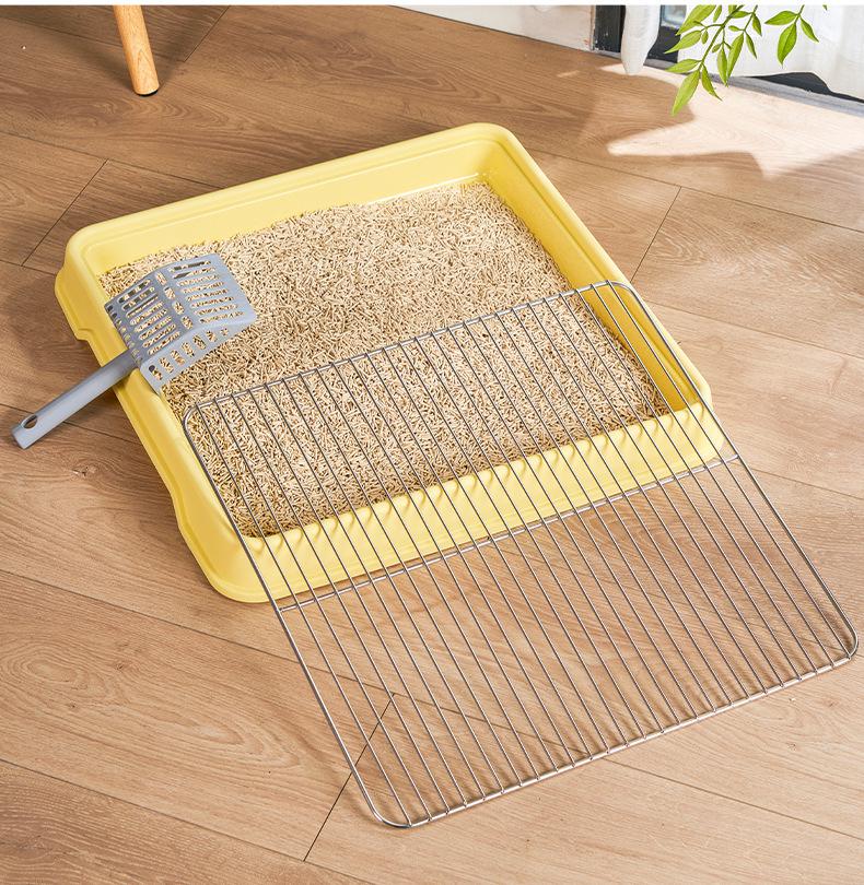 Stainless Steel Large Dog Toilet with Anti-Stomp Mesh for All Dog Sizes