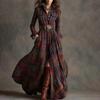 Stylish Irregular Grid Dress Comfortable Polyester Casual Ruffled Shirt Dress for Everyday Use Event and Outings