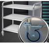 Stainless Steel Multi-Tier Dining Cart for Hotels & Restaurants - Hand-Push Mobile Food Service Cart