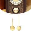 Brass Wall Clock Pendulum with Dynamic Swinging Motion and Gold Finish