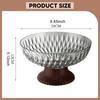 Decorative Bowl with Pedestal for Fruit, Modern, Round, Desserts, Plate Stand, for, Centerpiece