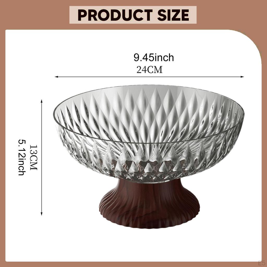 Decorative Bowl with Pedestal for Fruit, Modern, Round, Desserts, Plate Stand, for, Centerpiece