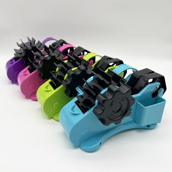 Multi-Function Tape Dispenser with Automatic Roller Cutter Adjustable Length Setting Efficient Cutting Divider Channel for Gift Wrapping Office