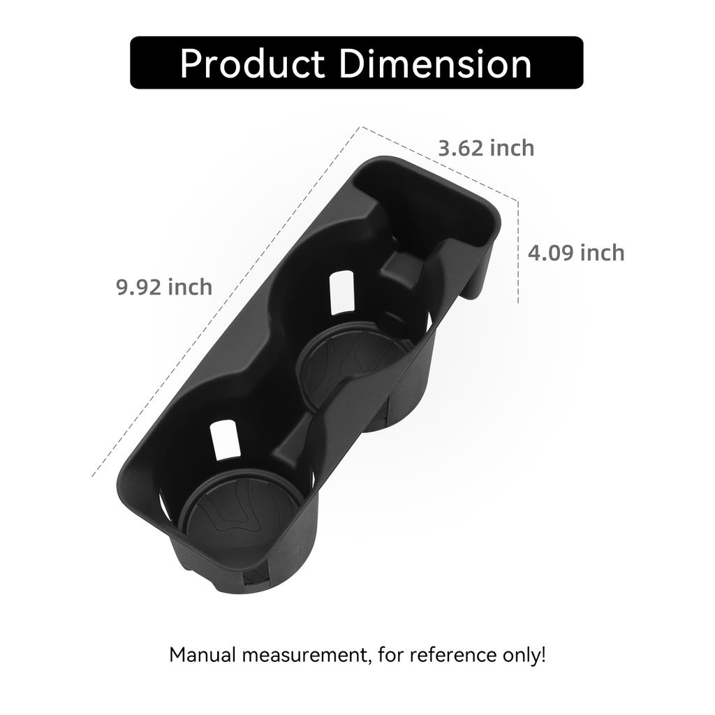 for Ford Explorer 2020-2024 (Not fit 2025+) Center Console Cup Holder Shock-Absorbing Storage Tray TPE Car Accessories