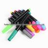 Colored Liquid Chalk Marker Set - 12 Erasable Water-Based Pens for Kids' Drawing & Doodling on Blackboard or LED Light Boards