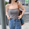 Summer 1806 Women's Solid Color Camisole Vest with Chest Pads - Beautiful Back Bandeau Top
