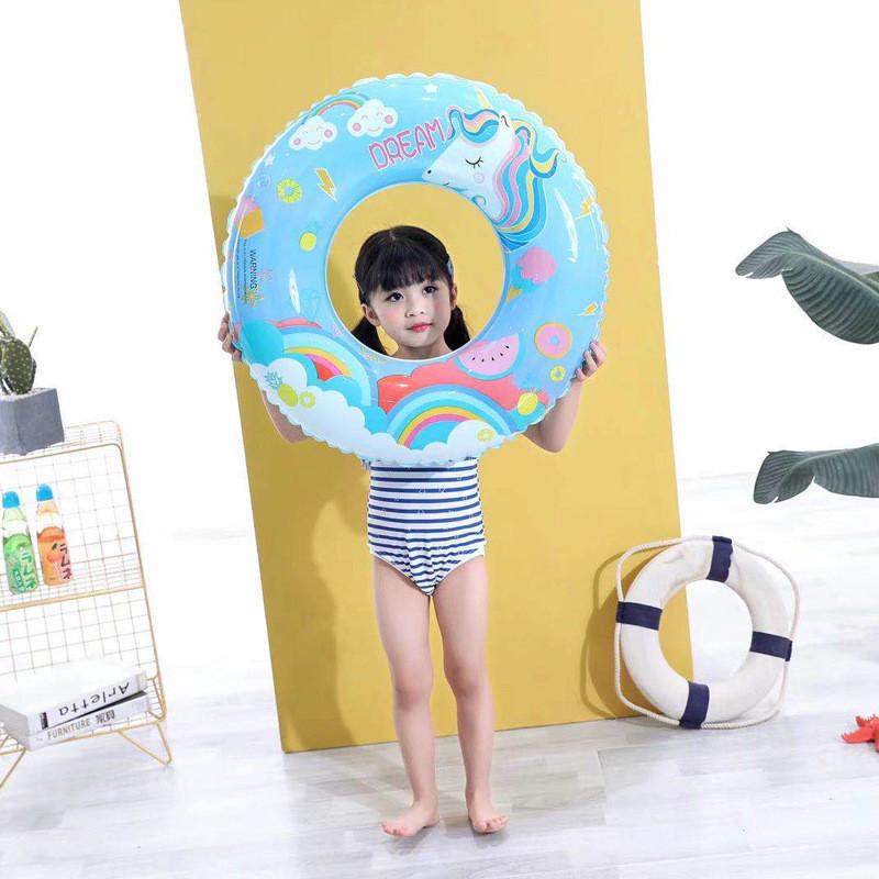 And Childrens Adult Cartoon Unicorn Inflatable Swimming Circle Water Toy