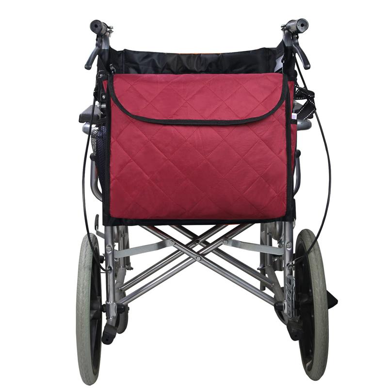 Multi-functional Wheelchair Bag Wheelchair Armrest Bag Disabled Wheelchair Rear Hanging Bag Outdoor Shoulder High-capacity