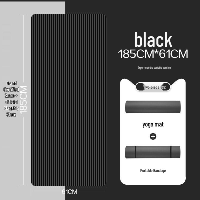 Verdickte & Extragroße Yogamatte für Anfänger - Unisex Heim-Trainingsmatte