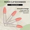 Durable Finger Bookmarks Realistic Funny Paperclip Set Creative 3D Finger Paper Clips  Gift
