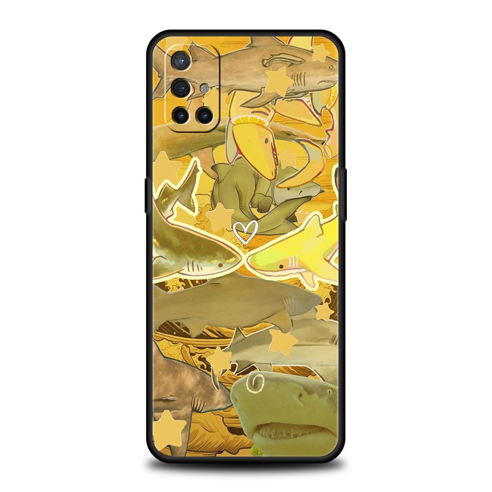 Handyhülle mit Meereshaie-Muster für Oneplus 13R 13 12R 11 10T 10R Nord N100 N200 N10 10 9 9R 9RT CE 3 2 Z Pro Weiche TPU-Hülle