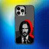 Custodia per Telefono Film J-John Wick Per iPhone 16,15,14,13,12,11,Mini,Pro,SE,MAX Bianca Opaca Cover Antiurto