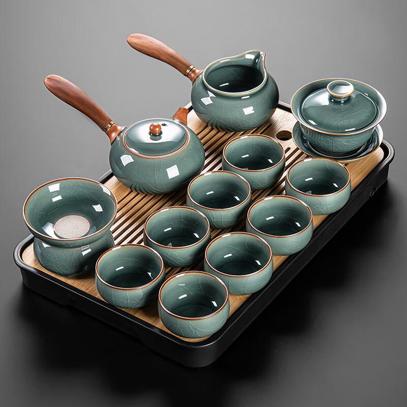 Leinuo Chinese Ge Kiln Xinyue Tea Set