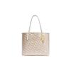 City Tote Series 33 Classic Presbyopic Snap Closure PVC Tote Bag Tote Bag Shopping Bag Portable Shoulder Bag Large Size Women's Chalk White