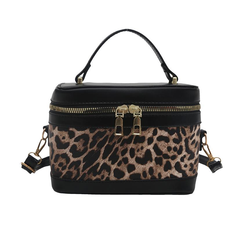 New High End Korean Cylindrical Bucket Bag  Contrasting Color Crossbody Bag  Women's Multi-functional Shoulder Bag