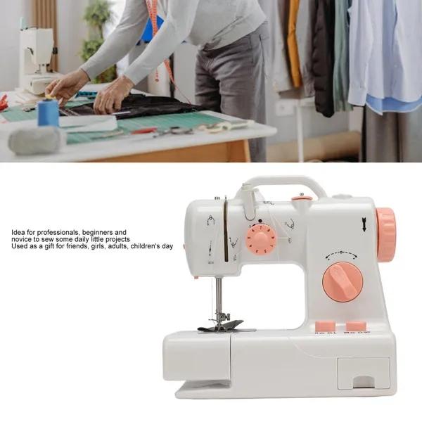 Sewing Machine,Electric Mini Sewing Machine ABS Compact with Handle Crafting Mending Machine