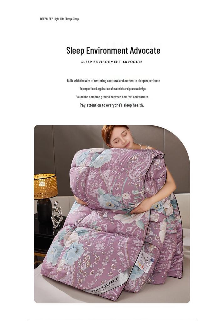 Pure Cotton Chenille Printed Quilt - Seasonal Comfort Collection