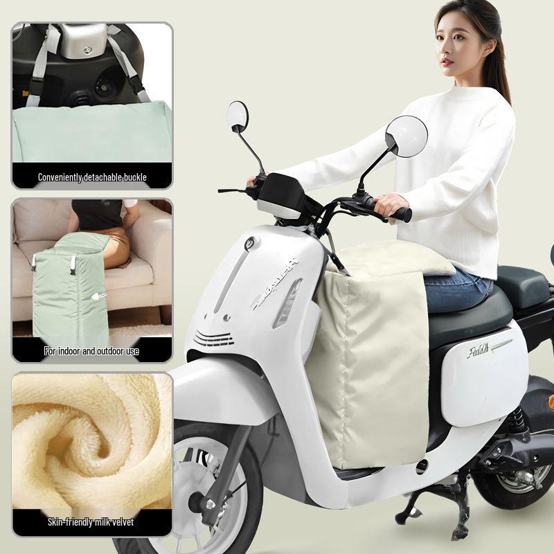 

Electric Vehicle Winter Windshield: Thickened Velvet Warm Cotton Protection for Motorcycles & Battery Cars