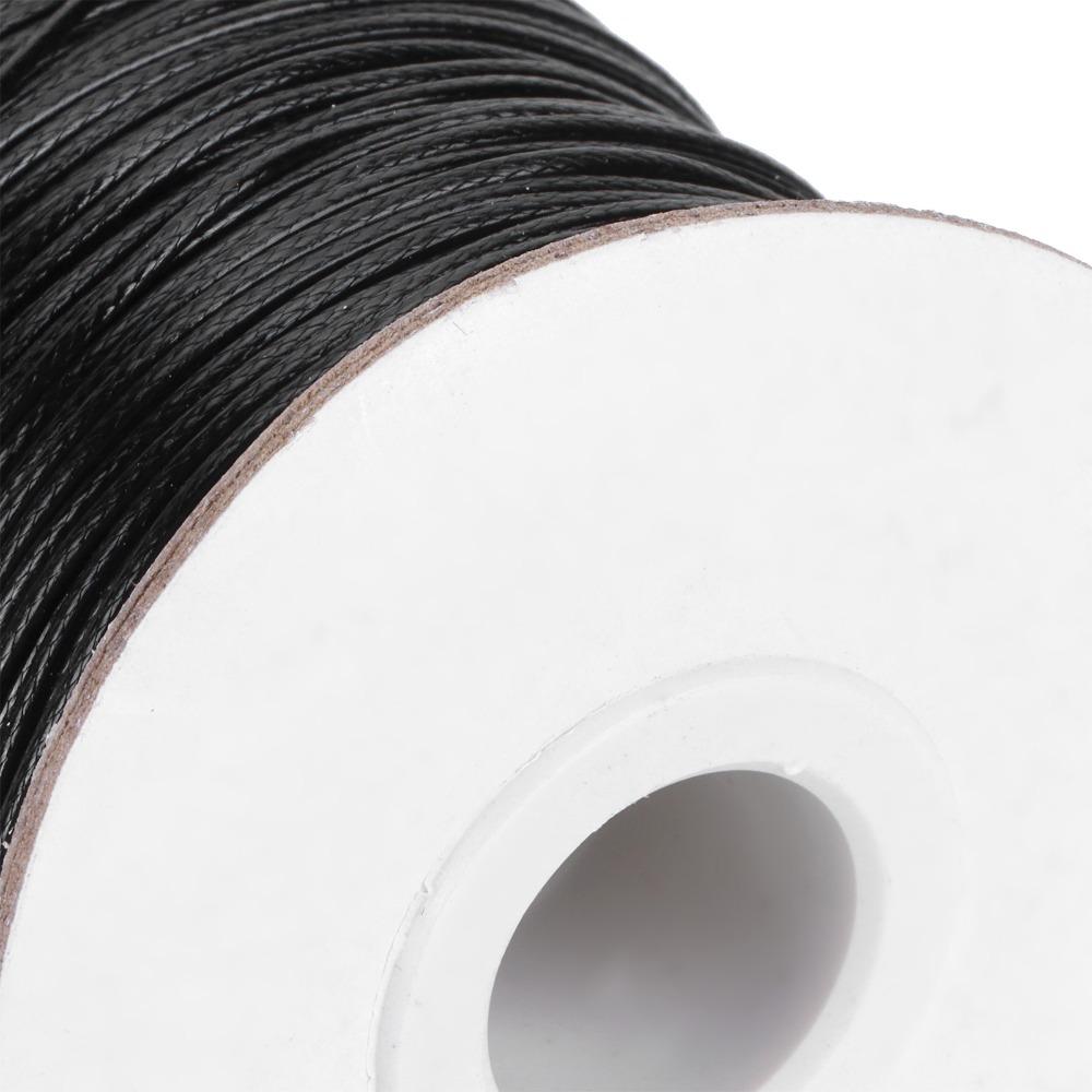 Flexible Waxed Cord 1mm Thickness Macrame Rope Versatile Beading Thread Macrame Projects