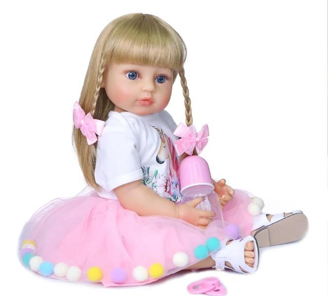 NPK Genuine 55CM Waterproof Full Silicone Reborn Baby Doll