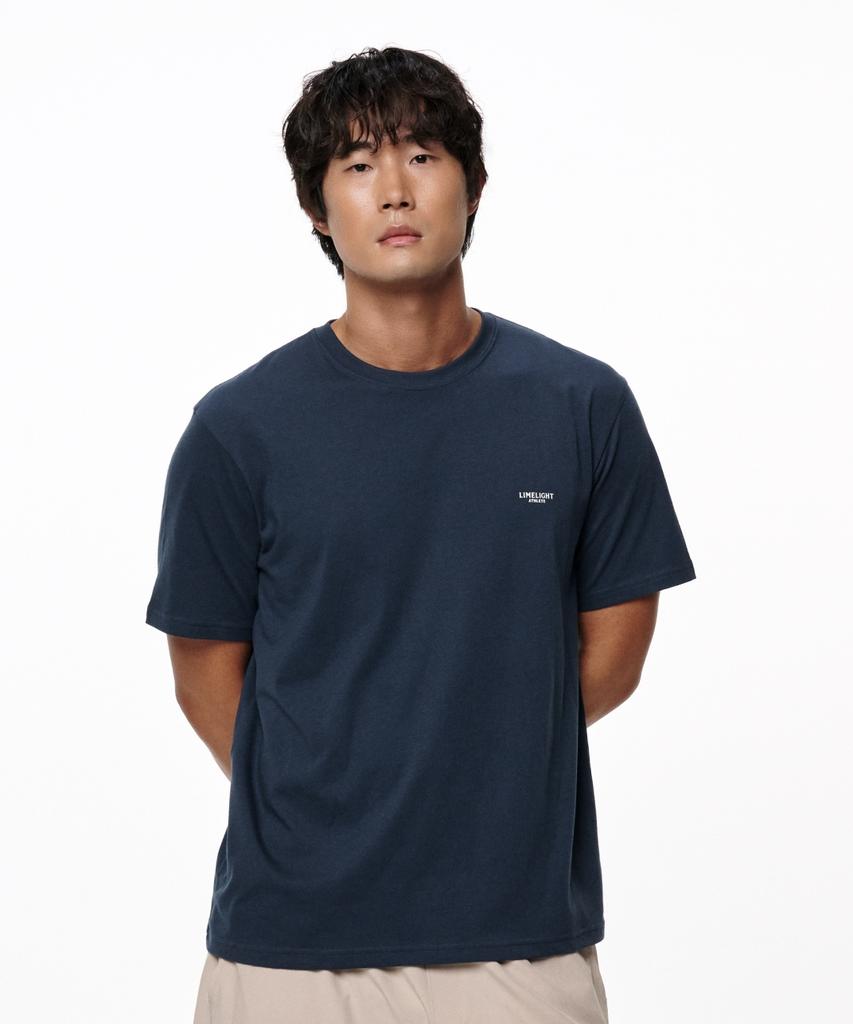 LIMELIGHT APPAREL Athlete Standard Fit T-Shirt (Navy/White)