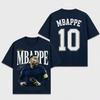 Kylian Mbappe France No10 Football Graphic T Shirt Y2k Oversized Unisex Summer High Quality Short Sleeve Streetwear Fan Tee