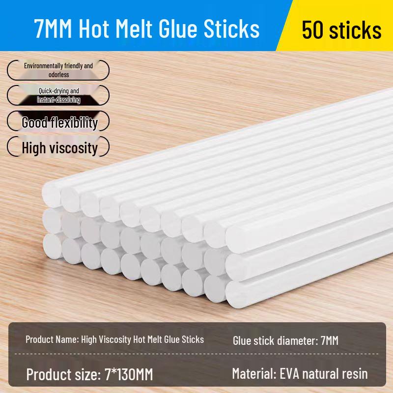Electric Hot Melt Glue Gun with High Viscosity 11mm Glue Sticks for Household and Crafts