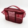 Petit Trouver Mesh Love Embroidered Lace Portable Cosmetic Makeup Bag Cute Tissuecouple gift for valentine's day products