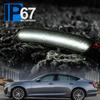 Led Side Marker Lights Compatible w/Cadillac CT5 2020 2021 2022 2023 2024 White Led Front Bumper Side Marker Reflector Repeater Lamp Kit LH RH Smoked