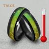 Unisex Female Male Heart Heartbeats Color Changeable by Mood Band Lovers Couple Ring