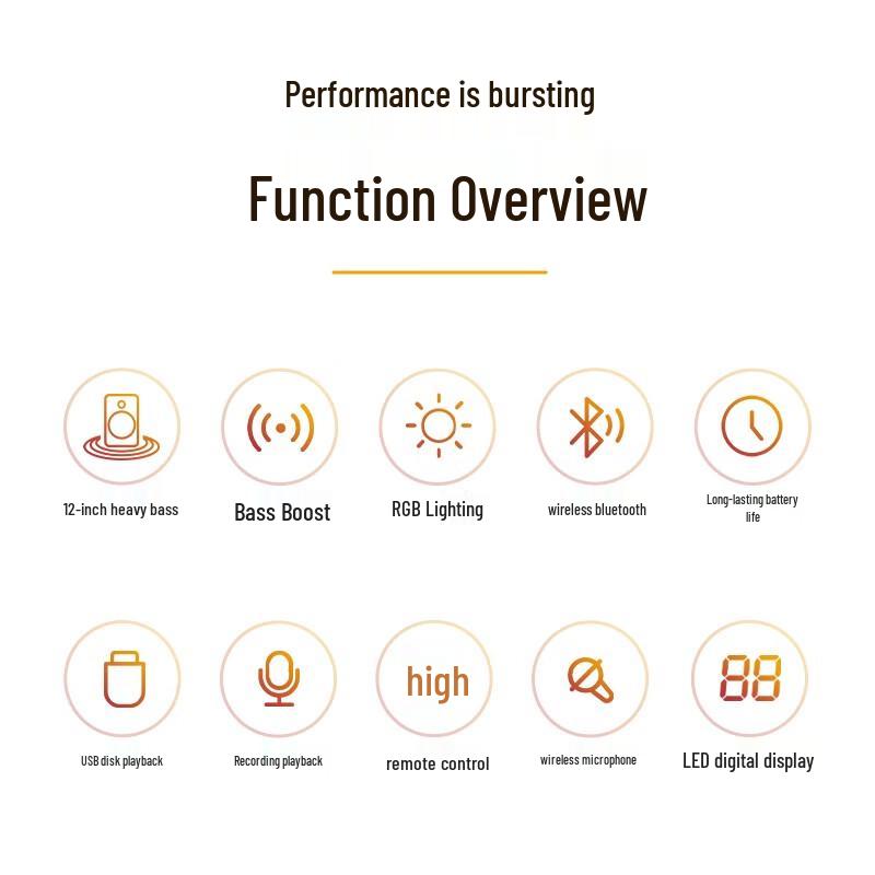 Philips SD169 Portable Outdoor Bluetooth Trolley Speaker