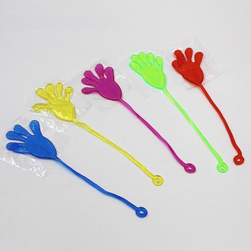 Sticky Hands Elastic Stretch Toy Fun Prank & Novelty Gag Gift Stretchy Wall Clinging Slap Hand for Birthday Parties and Carnival