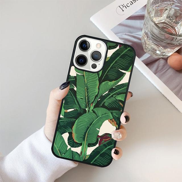 Tropical leaves Banana Leaf Phone Case For iPhone 17 Air 15 16 Cover  14 13 11 12 Pro Max Max Plus Back Cover