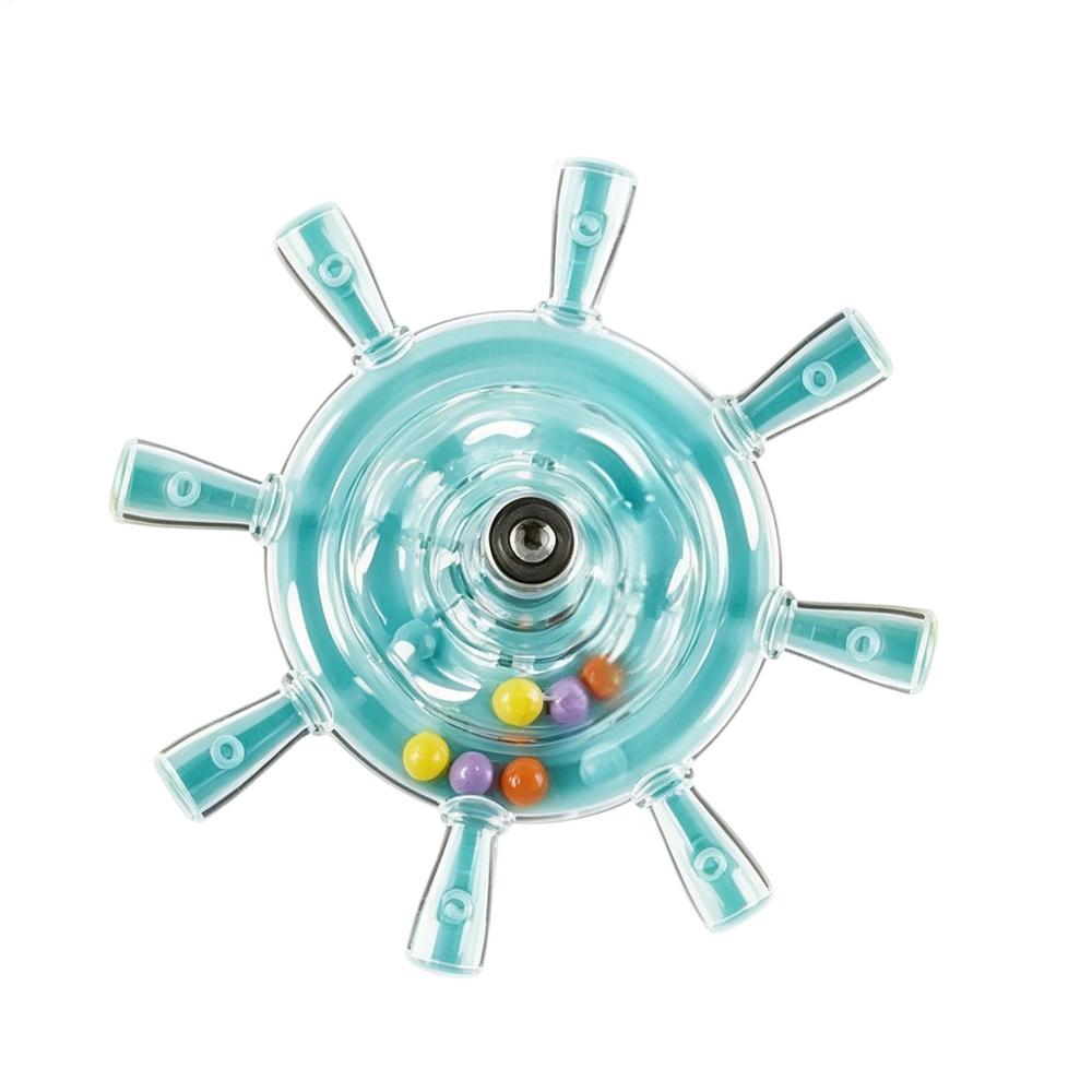 Parrot Bead Spinner Toy Rotating Bird Toys Chewing Exercise Wheel Rattle Bird Spinner Cage Accessories For Cockatiels Budgies