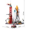 Children Space Shuttle Aviation Manned Rocket Construction Blocks Astronaut Figure City Aerospace Model Lele Constructor Bricks Playthings