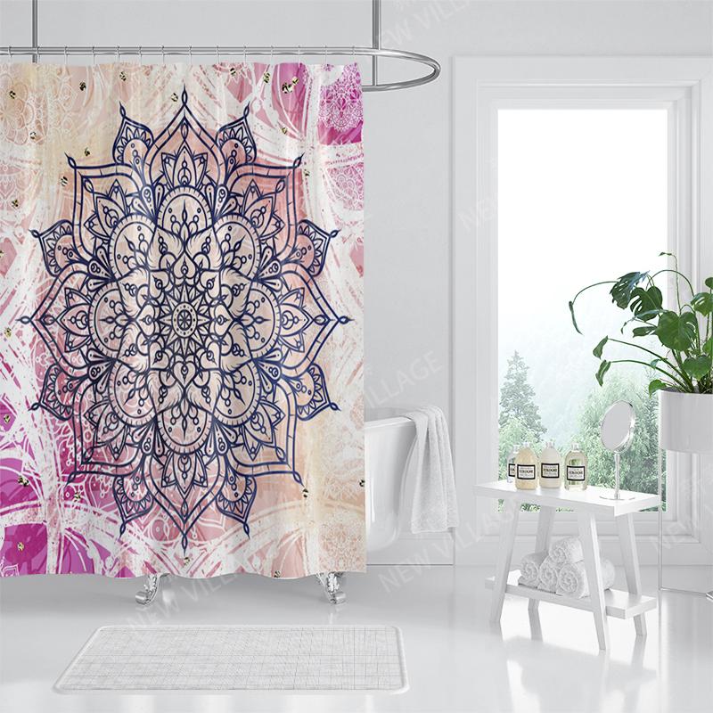 Mandala Corturi de duș din material impermeabil Accesorii pentru perdea de baie Perdea de baie 180x200cm 240*200cm decorațiune boho vintage