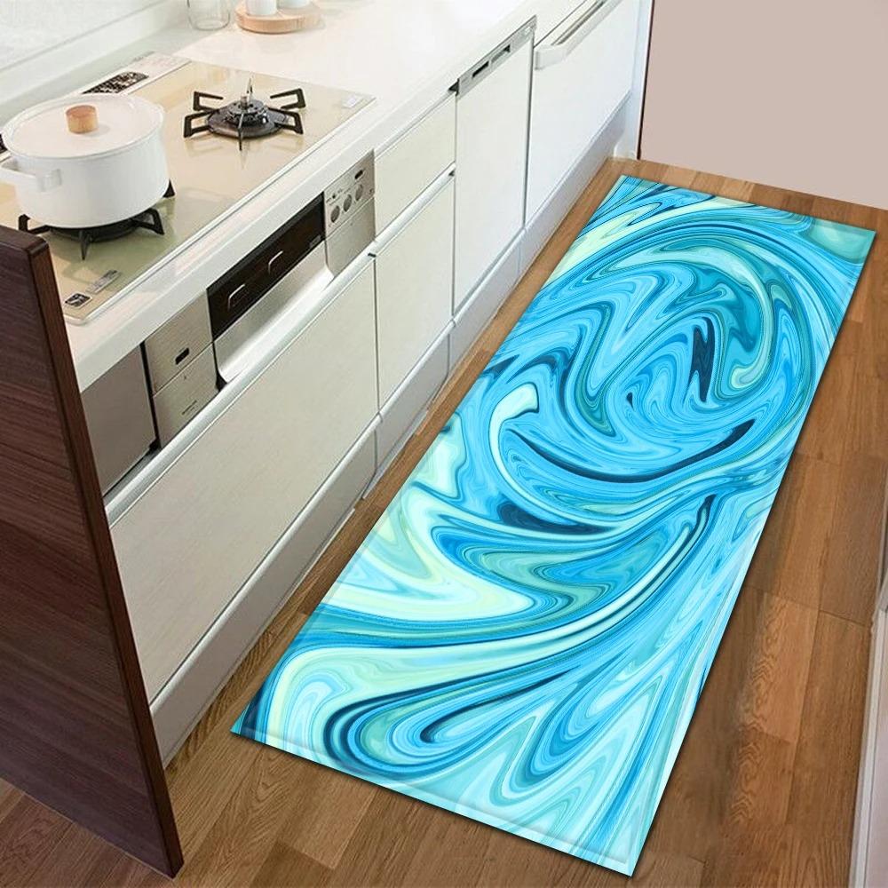 Colorful Ink Texture Pattern Home Kitchen Floor Mat Door Front Decoration Floor Mat
