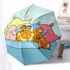 Garfield Automatic Folding Umbrella with 3-Fold Design and Iron Frame - Perfect for Outdoor Use, Travel, and Gifts!0104432a