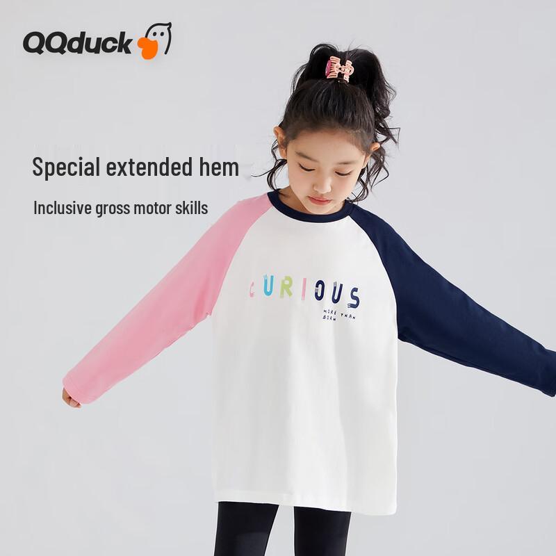 QQ DUCK Girls' Sweet Cool Long-Sleeve T-Shirt