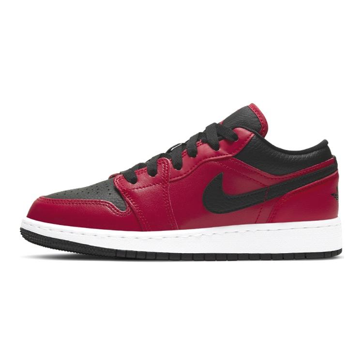 (GS) Air Jordan 1 Low Reverse Bred Pebbled Kids 553560-605 EU 36.5