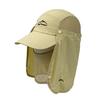 Cartoon Portable Detachable Polyester Fishing Hat with Neck Cover & Flap UPF 50 UV Protection