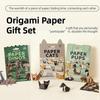 50pcs Creative Handmade DIY Paper Cat Dog Dinosaur Fun Art Craft Folding Animal Folding Set Gift for Cat Lovers Adults & Kids