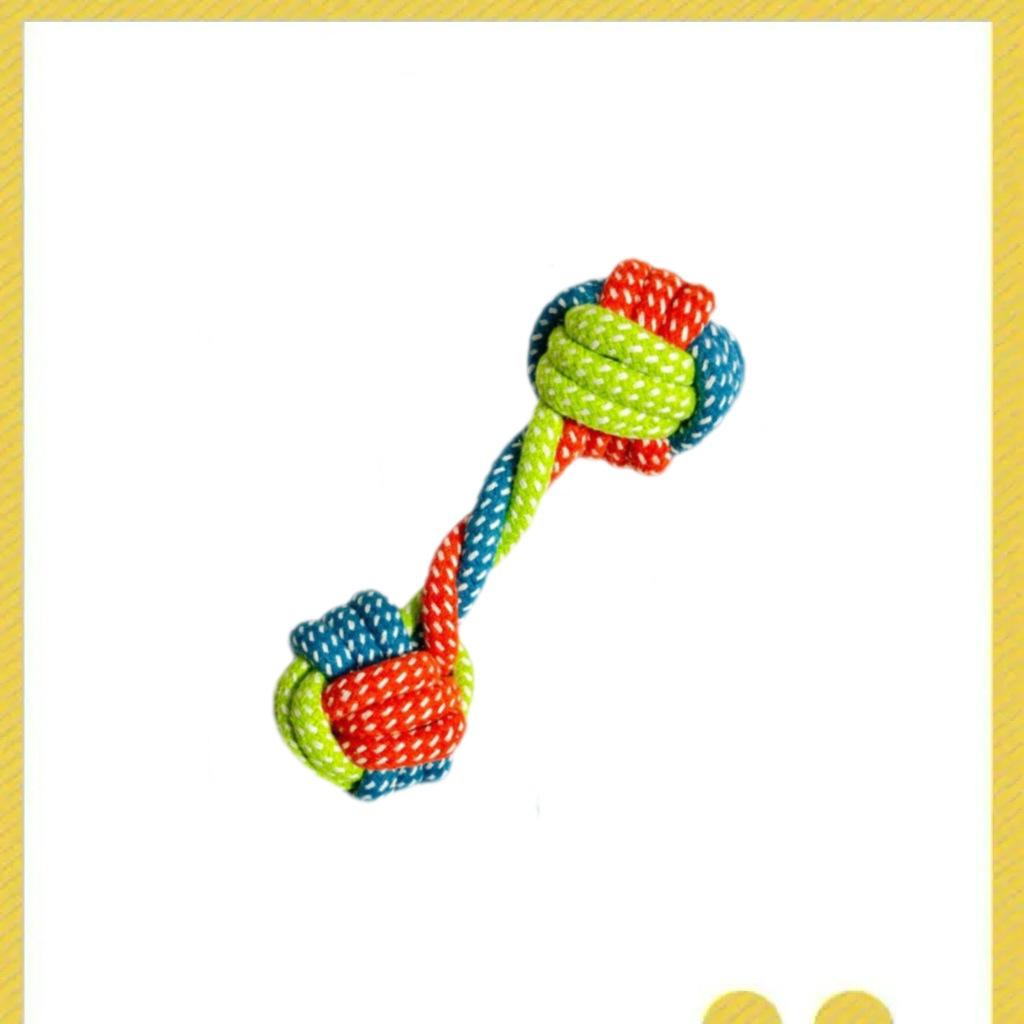 Прочный набор из хлопковой веревки и фрисби для собак мелких/средних пород