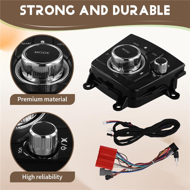 A58X-Car Fascia Radio Switch For MAZDA 3 MAZDA Axela 2014- Dash Kit tall Facia Console Bezel Adapter