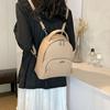 Women's Double-shoulder Bag - Korean Version, Well-shaped, Versatile and Simple. Cute Plain-colored Travel Backpack.
