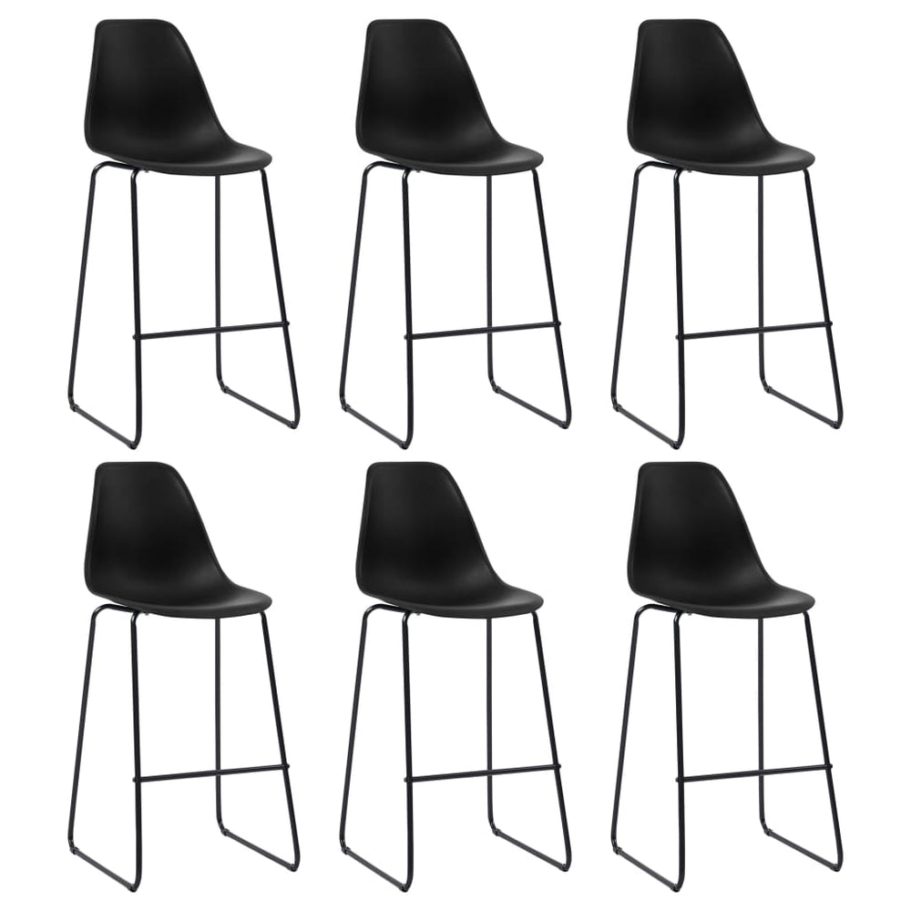 Chaises de bar lot de 6  plastique