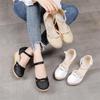 Women's Summer 2025 Slope Heel Roman Sandals - European & American Style