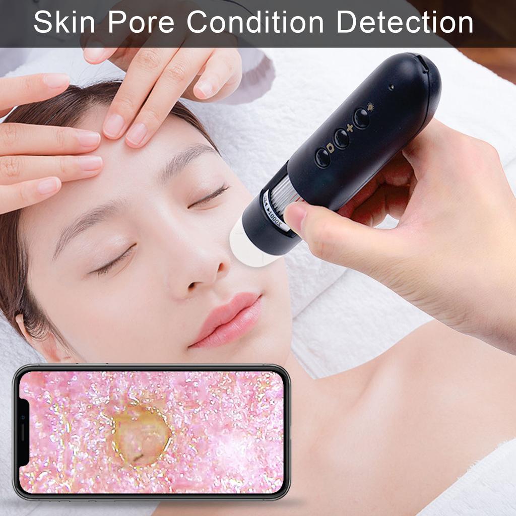 WIFI 500X Scalp Detector Skin Hair Diagnosis Analyzing High Definition Electronic Microscope Scalp Follicle Detector